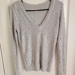 XS NWOT sequin sweater Hollister
